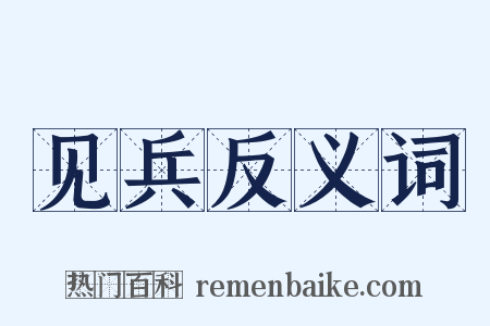 见兵反义词是什么意思的图片